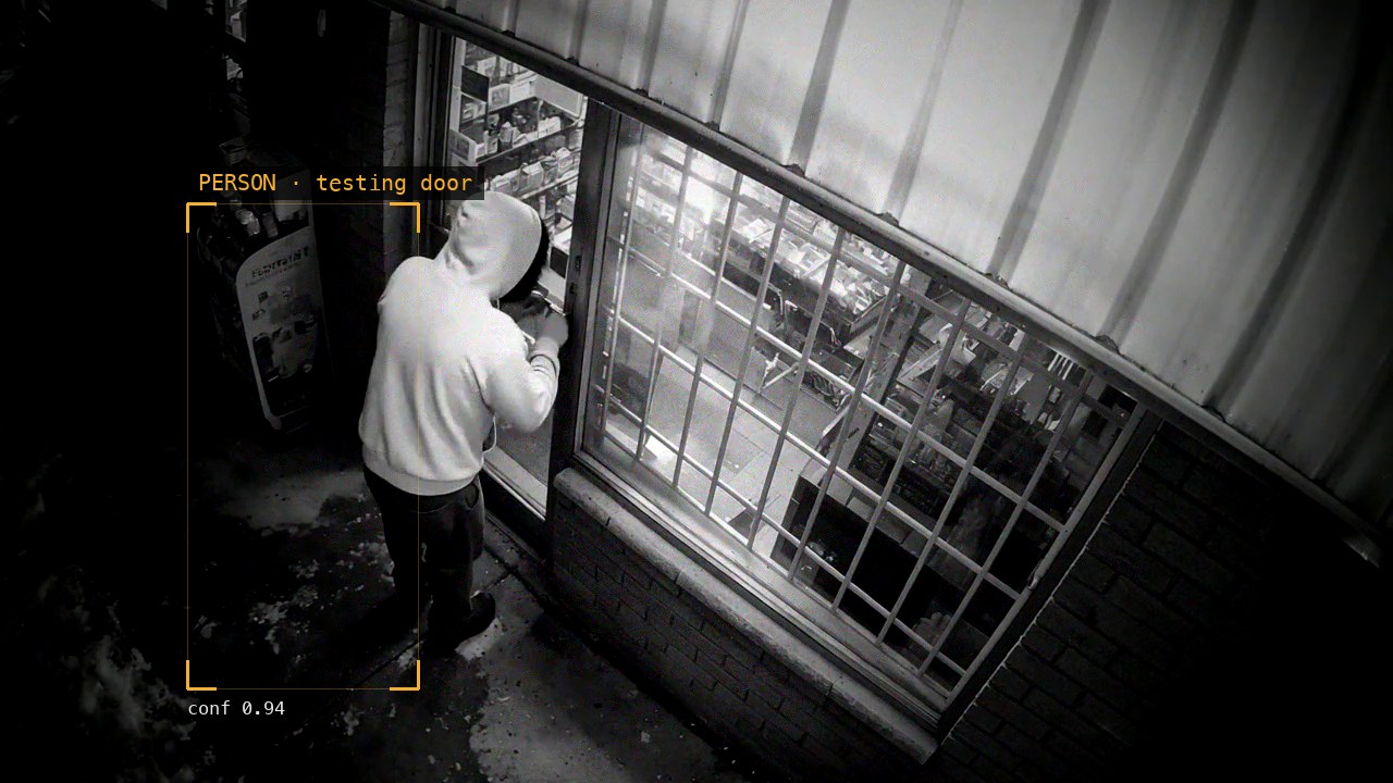 Ocula reading a person at the door